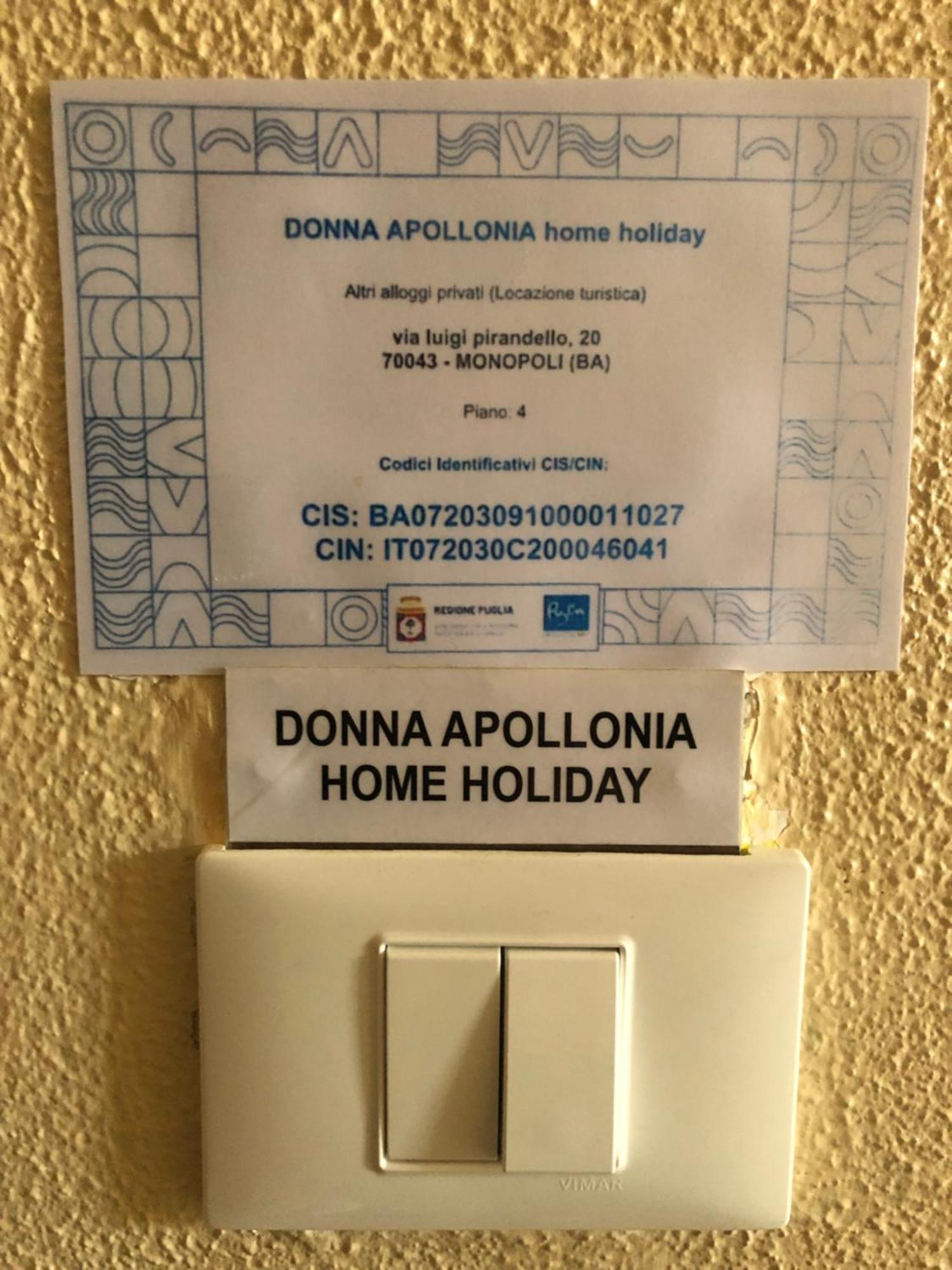 Donna Apollonia Home Holiday 모노폴리 외부 사진